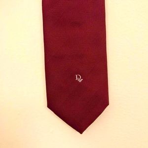 Red Dior Necktie